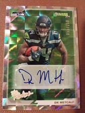 2019 DK D.K. METCALF DONRUSS THE ROOKIES AUTOGRAPHED AUTO ROOKIE CARD RC /299