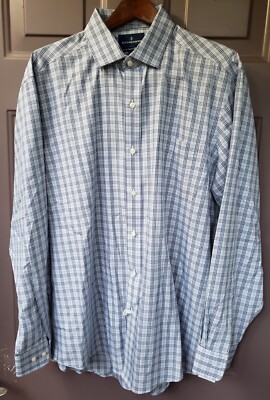 Amazon Brand Buttoned Down Tailored Fit Dress Shirt Size 17.5'' Neck 36'' Sleeve