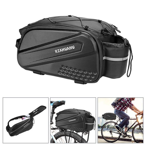 10L Bike Rear Rack Pack Panniers Hard Shell Bag Waterproof Bicycle Saddlebag AU - Picture 12 of 12