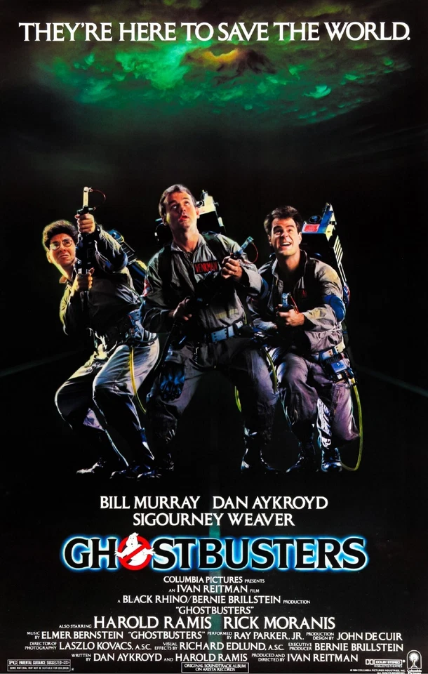 1984 Ghostbusters Movie Poster 11X17 Venkman Spengler Stantz Winston Dana 👻🌆🍿 - Image 3 of 3