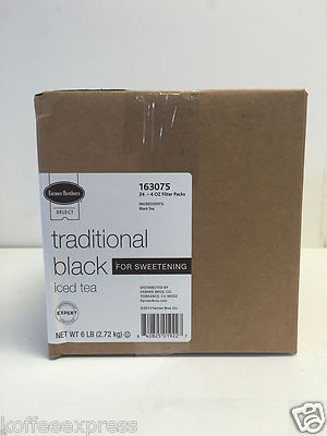 Ice Tea Fresh Brew  Farmer Brothers Black Iced Tea For Sweetening  24/4oz pk