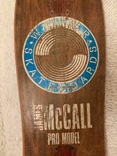 Vintage James McCall Pro Model Skateboard DECK 1989 VERY RARE 9.5 X 31