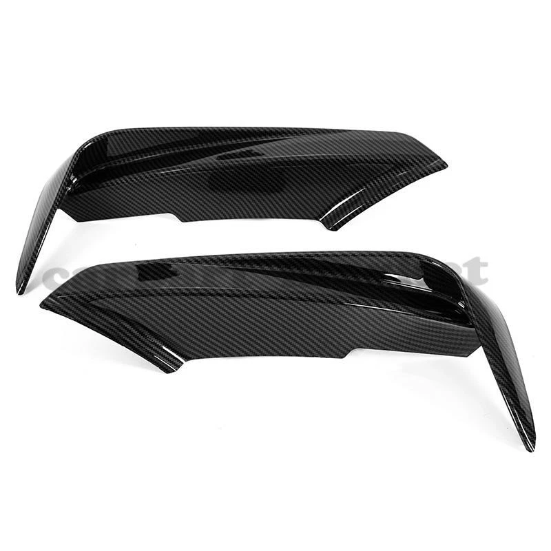 Labio de alerón de parachoques delantero 2* para BMW Serie 3 F30 M Sport 2012-2018 fibra de carbono Foto 2 de 4