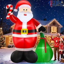 12FT Giant Christmas Inflatable Alien W/ LED Lights Self-Inflating Decor New