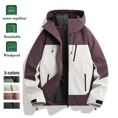 Men High Quality Windproof Jacket Hoodies Comfortable Versatile Coat Popular Bas