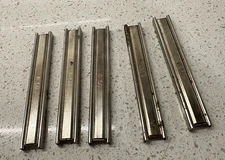 Lot of 5 Steyr Hahn 9mm 8 Round Nickel Stripper Clips from 1940s and 50s Marked