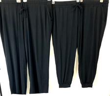 Anybody Cozy Knit 2 Pack Pants Jogger/Pants 3X Black Pull On A692131 Women EE807