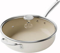 Redchef Bratpfanne 28Cm, Pfanne Mit Deckel Antihaft Beschichtung Keramikpfanne,