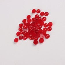 100pcs 6mm Round CAB CABOCHON Natural Red Stone Round Stone Beads No Holes tm
