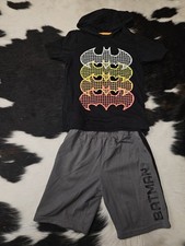 Batman Boys 2 Pc Outfit Size 8