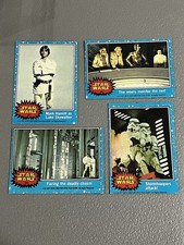 4 Beautiful 1977 Topps Star Wars Series 1 Cards. All Exmt+. No Creases. Nice.