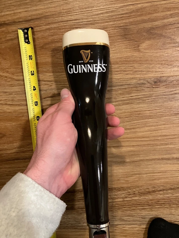 Guinness Beer Tap Handle Knob Keg Bar Topper Brewing Top Kegerator Ceramic - Image 4 of 4