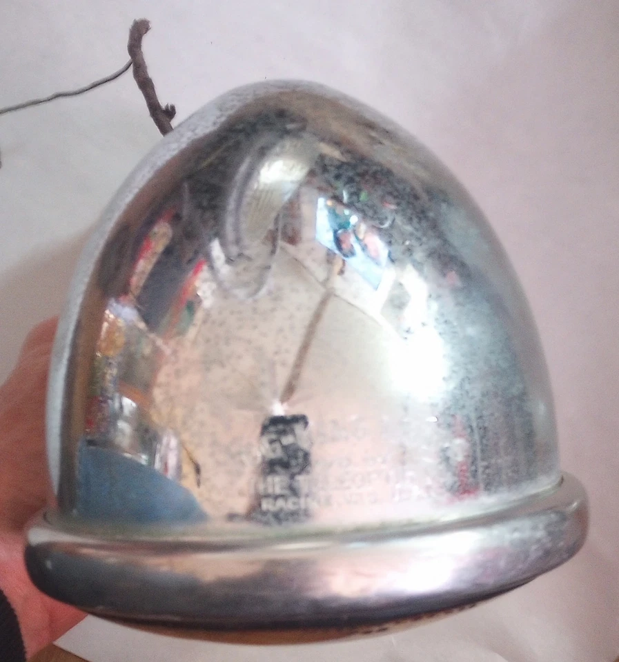 Lâmpada de neblina amarela vintage dos anos 1930 feixe selado 6 volts com suporte - Imagem 4 de 4