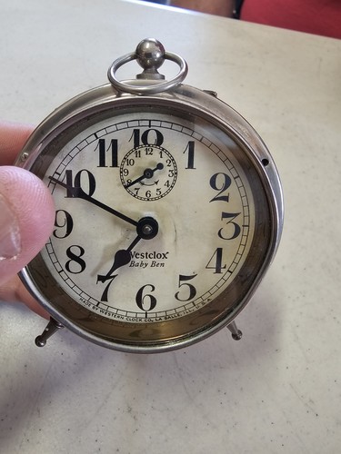 Antique 1920's Westclox Baby Ben Alarm Clock - See Description