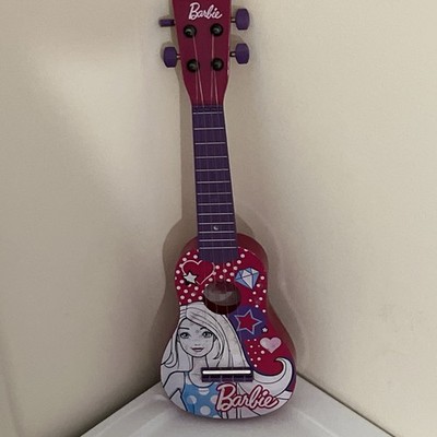 First Act Pink Barbie Mini Childs Guitar/Ukulele To Teach Music Fun & Games