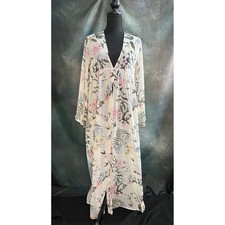 PinkBlush Maternity Floral Kimono, Use for Photoshoots & More (Med, Estimated)