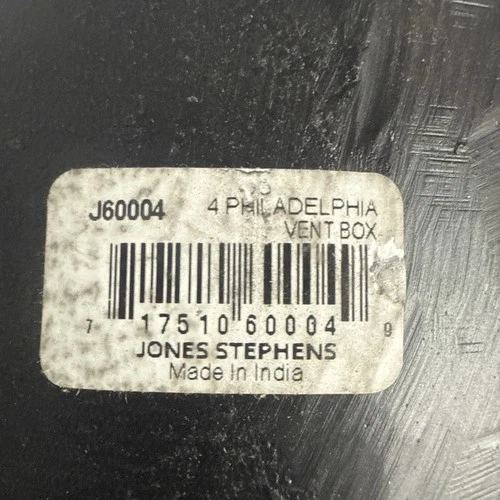 J60004 Jones Stephens 4" Cast Iron Philadelphia Vent Box - Picture 2 of 4