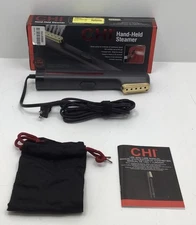 CHI Steam Handheld Garment Steamer - Black With Storage Bag Open Box