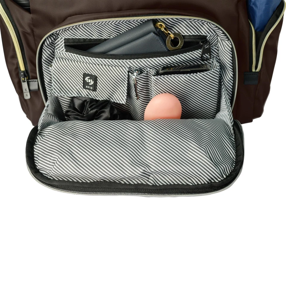 Mochila Sophie, marrón chocolate, portátil de 15" Foto 3 de 3