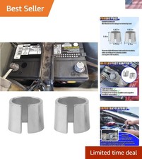 1 Pair Battery Post Shims, Pure Lead Anode Cathode Sleeves, Car Battery Termi...