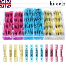 500pcs Heat Shrink Insulated Butt Crimp Terminals Car Electrical Wire Connectors