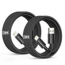 2-Pack USB A to Lightning Cable 6ft MFi Certified iPhone Charger Fast Cord