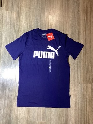 PUMA Men s Deep Blue 100% Cotton T-Shirt   Size Small - NWT