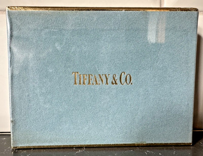 Vintage ungeöffnet Doppelpack Tiffany & Co Spielkarten weinrot/rot & beige