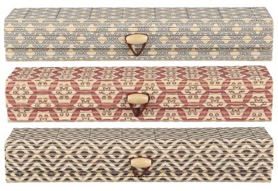 Ib Laursen 3er Schachtel Set Box Kästchen Kiste mit Deckel Bambus Muster 1277-99
