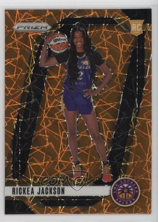 2024 Panini Prizm WNBA Orange Velocity Prizm Rickea Jackson #144 ry1