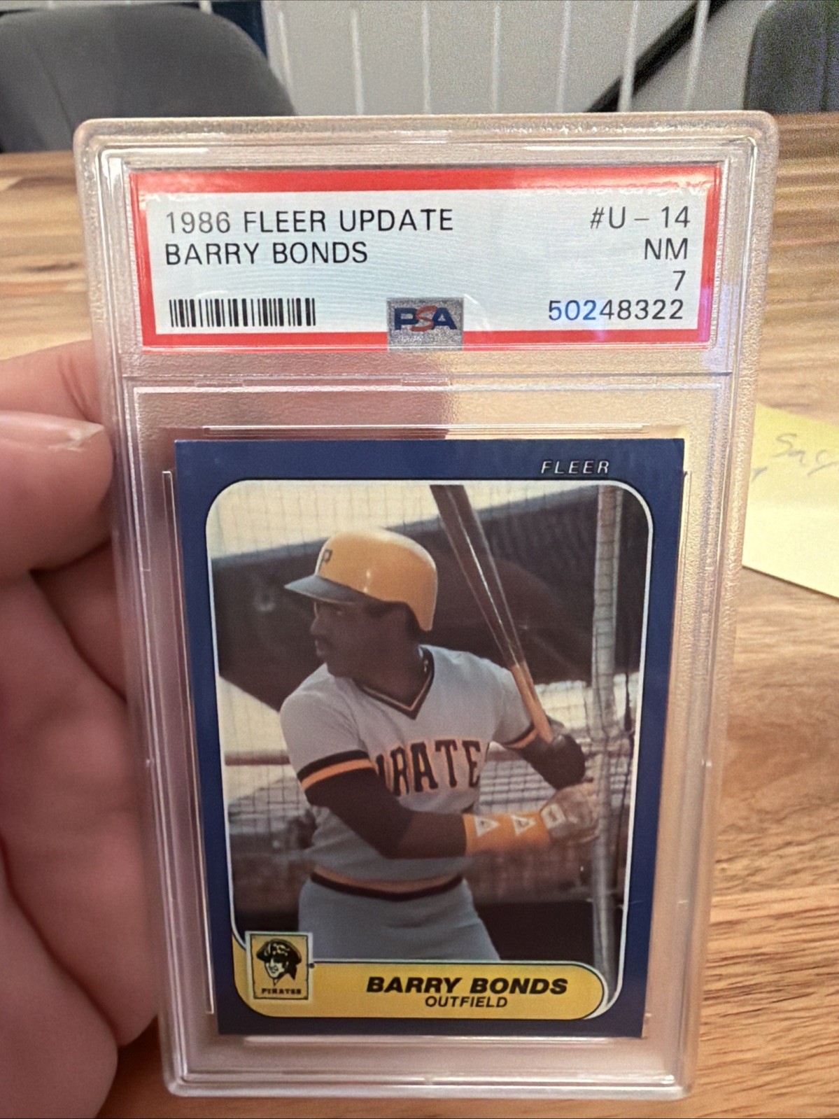1986 Fleer Update - Barry Bonds #U-14 (RC)