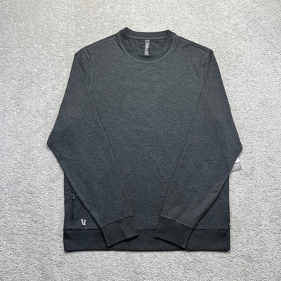 Vuori Ponto Performance Crew Mens XL Charcoal Heather Pullover Sweatshirt V224