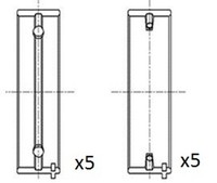 Kurbelwellenlager FAI Autoparts BM1003-STD FüR Galloper Pajero Hyundai D4BH L200