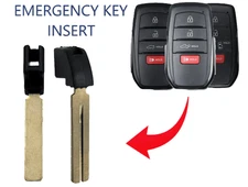 X2 2016 - 2024 Toyota Emergency Uncut Blade Key TOY51 69515-33120 69515-K0020 10