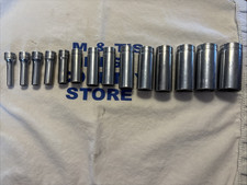 Snap-on Tools 38 Drive 14pc Sae 6pt Deep Socket Set 214sfsy