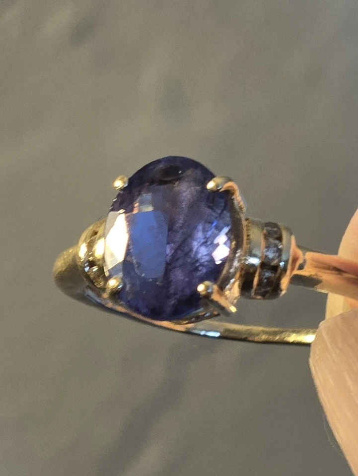 14K Yellow Gold Tourmaline Women's Ring Size 7 1/2 - Image 2 of 4