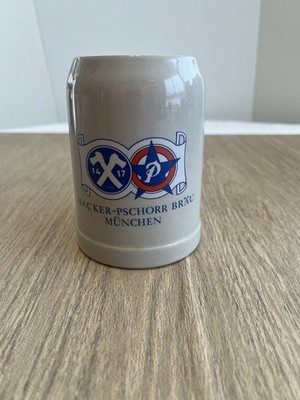 Hacker-Pschorr Brau Stoneware Beer Stein 0.5L Munchen Germany, Great Condition