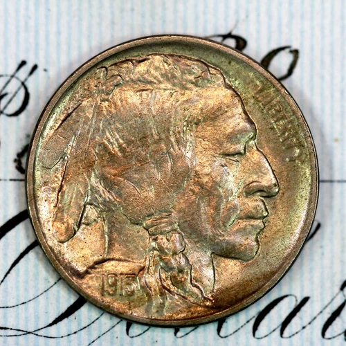 * 1913-P TYPE 2 * SOLID+ GEM BU MS BUFFALO NICKEL * FROM ORIGINAL COLLECTION