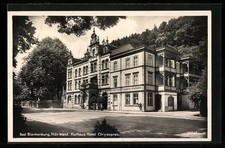 Postcard Bad Blankenburg/Th�r. Forest, Am Kurhaus-Hotel Chrysoprase-L�scheshall 1937 