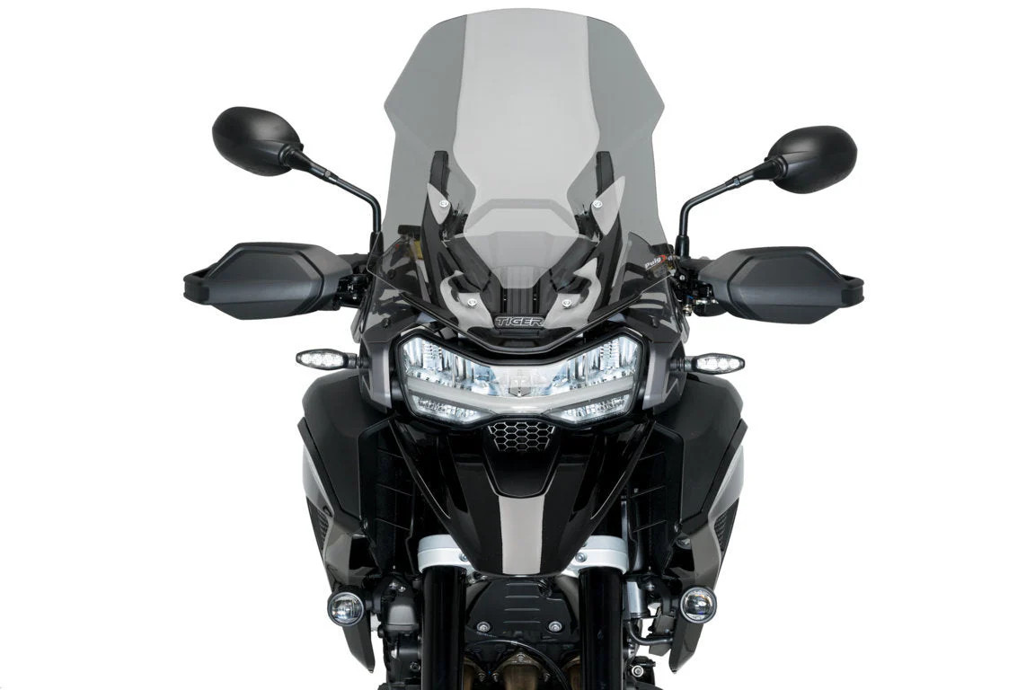 Puig Front Upper Deflectors | Light Smoke | Triumph Tiger 1200