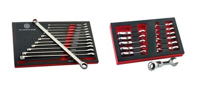 XL Doppelring Ratschenschlüssel Set + Gratis Stubby Rat Schraubenschlüssel Set Britool Hallmark