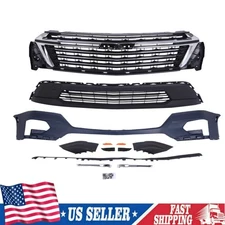 Front Bumper Cover Grille Complete Assembly Set For Chevy Traverse 2022-2024