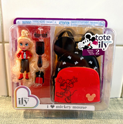 NEU UND VERPACKT Disney Ily 4EVER Tote-ily Teenies: I Love Mickey Mouse Mini Puppe & Rucksack