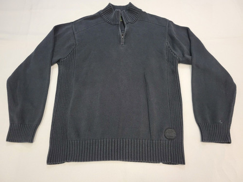 Timberland Mens Sweater XLarge 1/4 Zip Blue