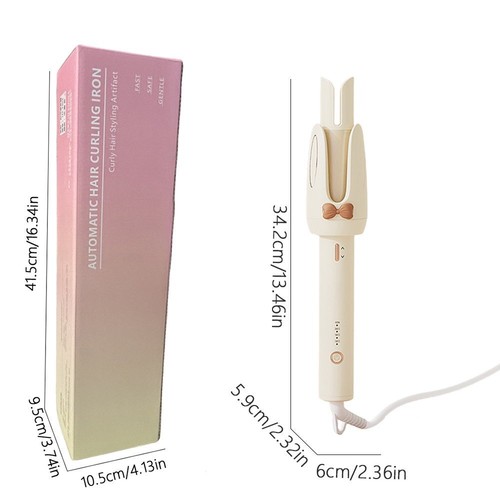 Automatic Curling Iron, Rotating Curling Wand, Anti-Tangle & Auto-Off for Hair - Picture 6 of 6