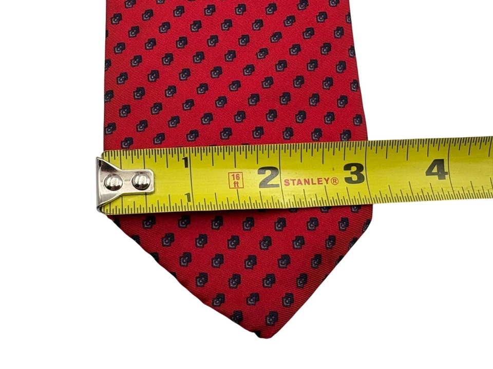 Corbata Lunares Roja LANVIN Nueva York París 3" Ancho, 58" Largo VER Foto 2 de 4