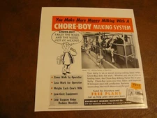 The Farm Quarterly -ADS - AUTUMN 1951 - CHORE-BOY MILKING SYSTEM - Lansing, MI