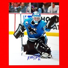 Autographed Kelly Hrudey San Jose Sharks Photo - X3