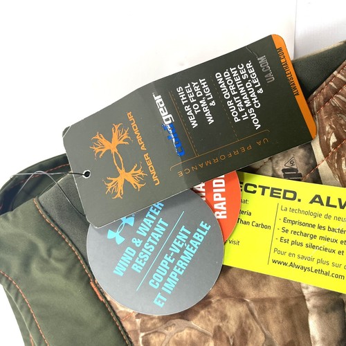 Under Armour Cold Gear Ridge Reaper Pants Size:42/32 REALTREE Scent Control NEW - Picture 2 of 13