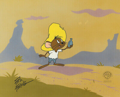 Speedy Gonzales and buggs bunny CARTOONS wall drawing Stock Photo